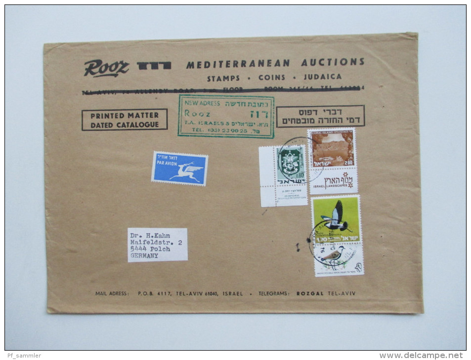 Israel / Holy Land über 100 Belege / Postkarten / Luftpost / Freistempel / Aerogramme Usw.Toller Posten Aus Korespondenz - Aéreo