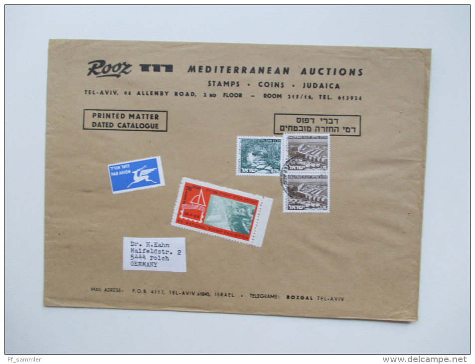 Israel / Holy Land über 100 Belege / Postkarten / Luftpost / Freistempel / Aerogramme usw.Toller Posten aus Korespondenz