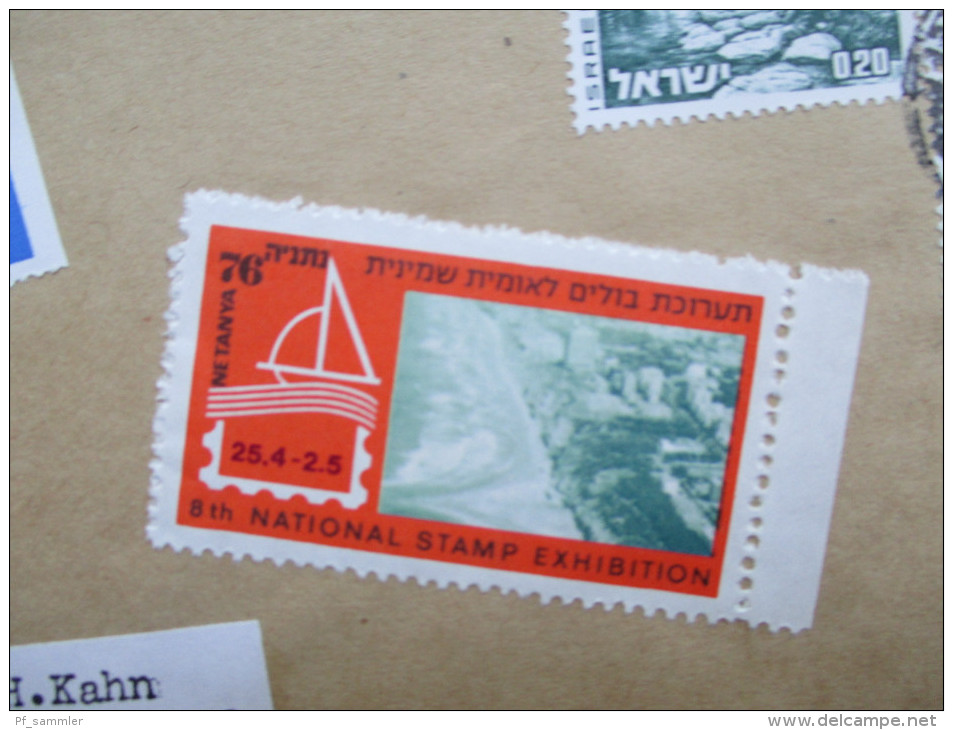 Israel / Holy Land über 100 Belege / Postkarten / Luftpost / Freistempel / Aerogramme usw.Toller Posten aus Korespondenz