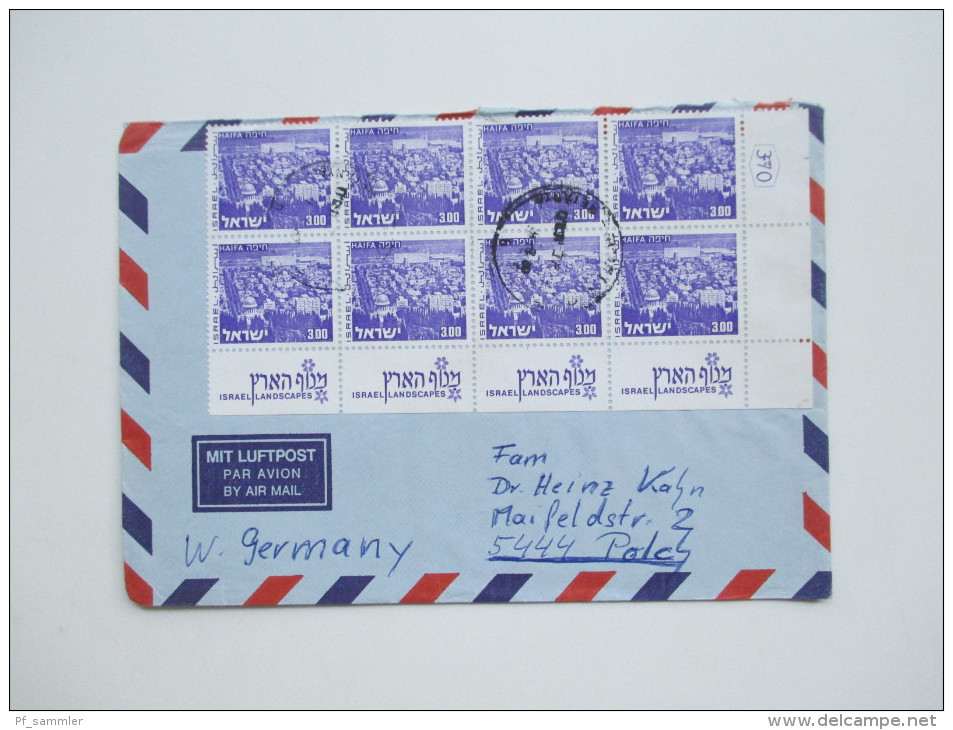 Israel / Holy Land über 100 Belege / Postkarten / Luftpost / Freistempel / Aerogramme usw.Toller Posten aus Korespondenz