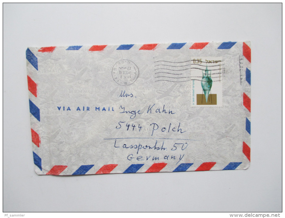 Israel / Holy Land über 100 Belege / Postkarten / Luftpost / Freistempel / Aerogramme usw.Toller Posten aus Korespondenz