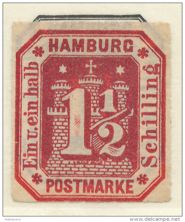 HAMBURG - 1866 - Mi 21 - COAT OF ARMS - Hamburg