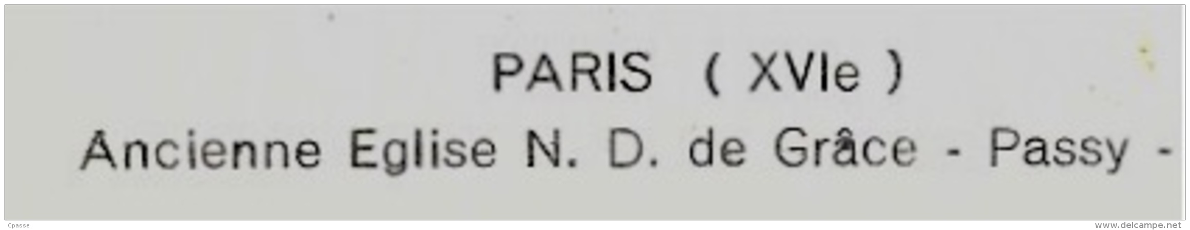 CPSM 75016 PARIS - Ancienne Eglise N. D. De Grâce - PASSY ° Collection Tabac "Le Diplomate" * Auto Voiture Car - Distretto: 16