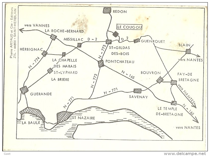 44  LE  COUGOU GUENROUET  LE  PARADIS    DES  PECHEURS - Guenrouet