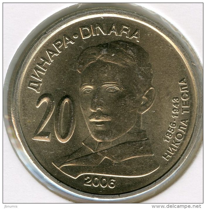 Serbie Serbia 20 Dinara 2006 Nikola Tesla UNC KM 42 - Serbia