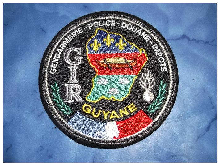 Ecusson Patch Gendarmerie Police Judiciaire Douane GIR Guyane - Ecussons Tissu