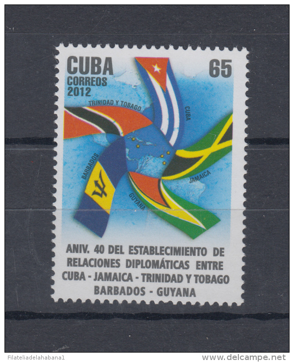 2012.32 CUBA 2012 MNH FRIENDSHIP JAMAICA TRINIDAD TOBAGO BARBADOS GUYANA - Ongebruikt