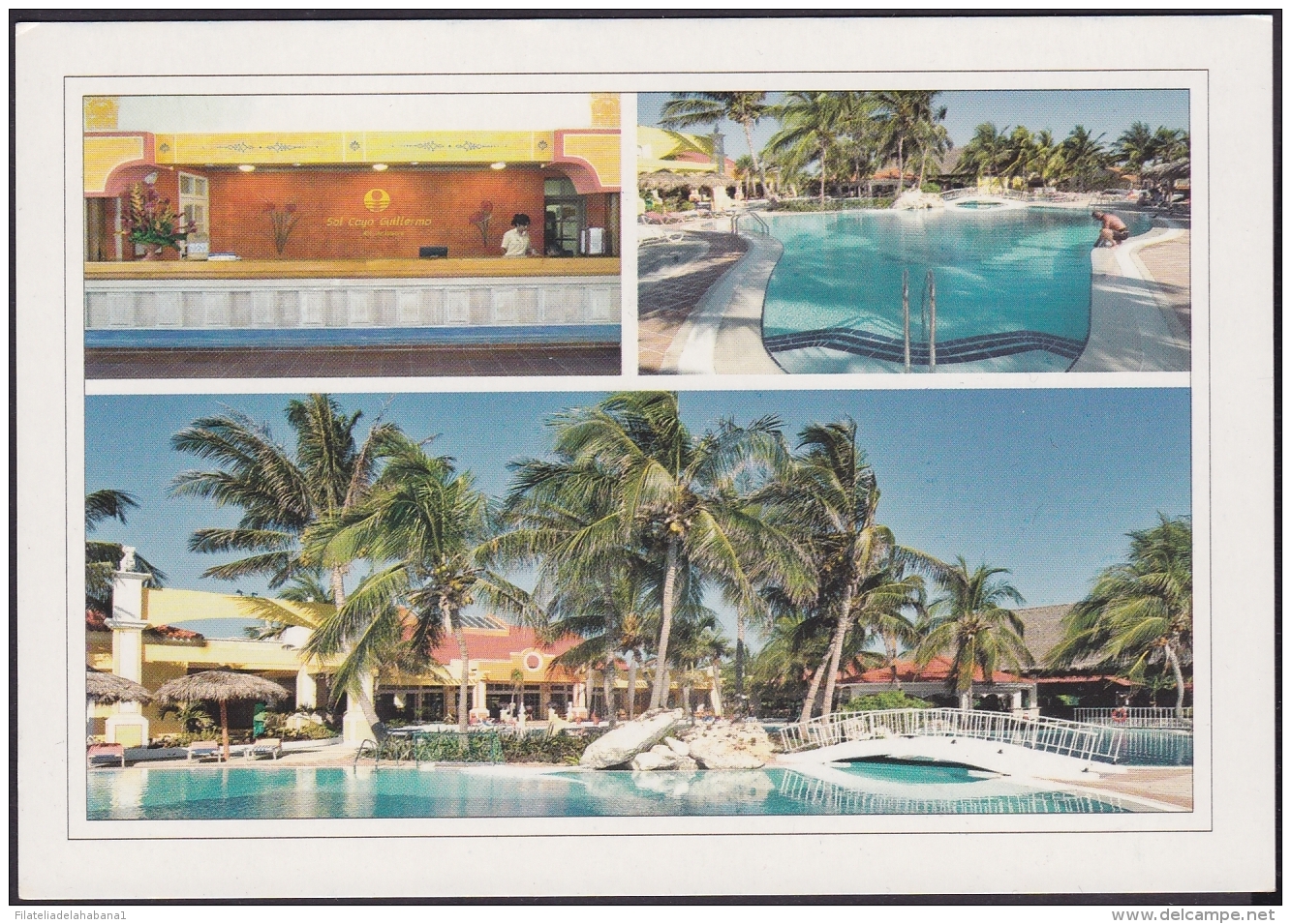 2012-EP-13 CUBA 2012. POSTAL STATIONERY. HOTEL SOL CAYO GUILLERMO #19. DISPLACED ENGRAVING. VISTAS TURISTICAS. UNUSED. - Lettres & Documents