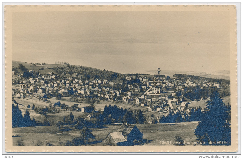 1918 Heiden Und Der Bodensee - Gelaufen Nach Basel - Mit Truppenstempel FÜSILIER-BATAILLON 144 - Heiden