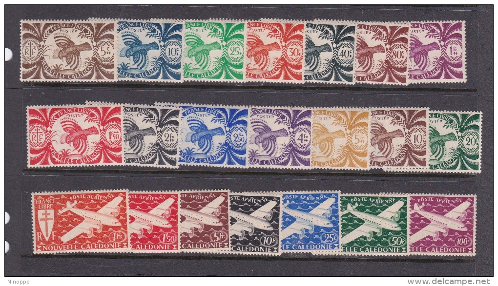 New Caledonia SG 267-287 1942 Free French Issue Set MNH - Unused Stamps