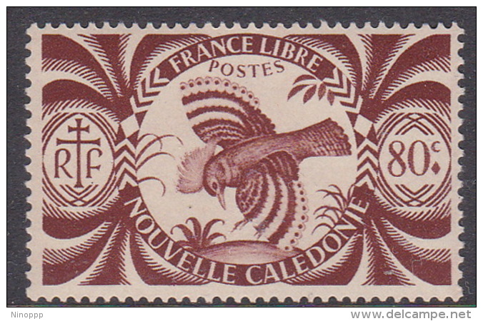 New Caledonia SG 272 1942 Free French Issue 80c Purple MNH - Ungebraucht