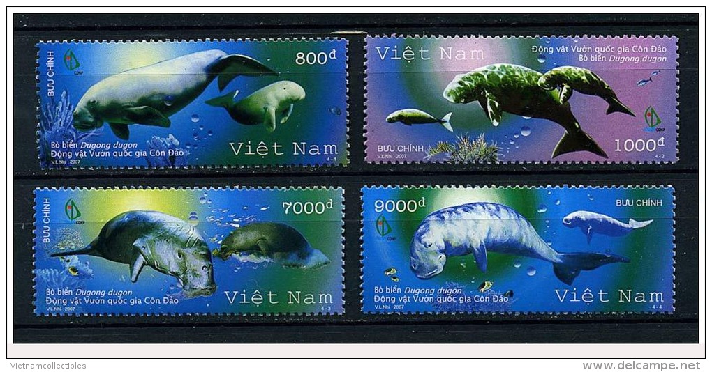 Vietnam Viet Nam MNH Perf Withdrawn Stamps 2007 : Dugong / Fauna In Con Dao National Park (Ms961) - Vietnam