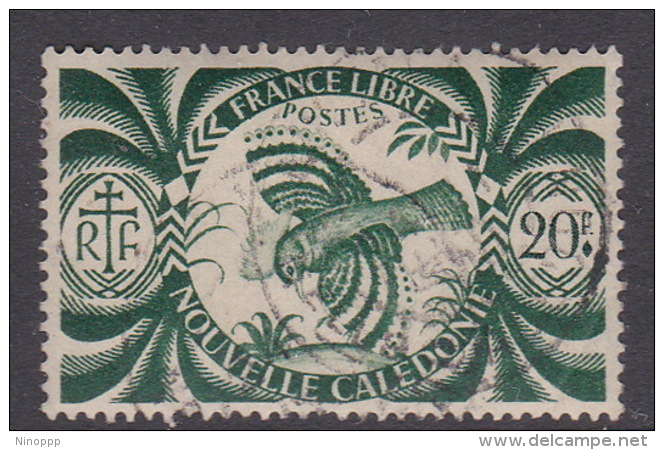 New Caledonia SG 280 1942 Free French Issue 20 F Green Used - Usados