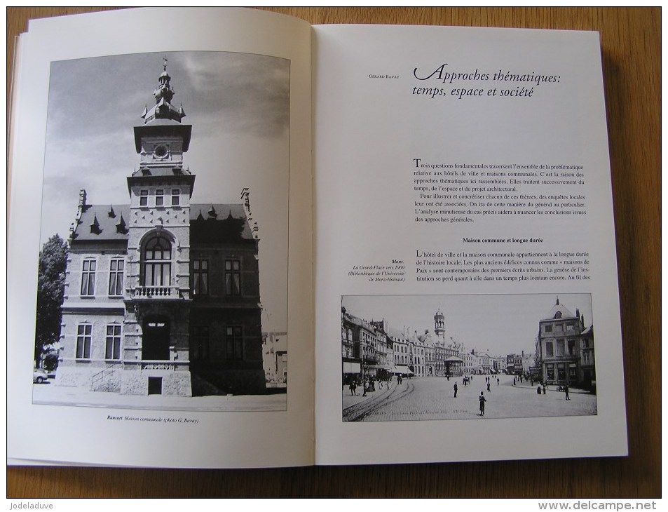 HÔTELS DE VILLE ET MAISONS COMMUNALES EN HAINAUT Régionalisme Architecture Ogy Mons Ath Fleurus Rance Charleroi Braine - Belgique