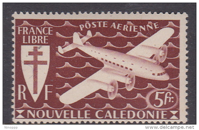 New Caledonia SG 283 1942 Free French Issue Airmail 5 F Purple MNH - Ungebraucht
