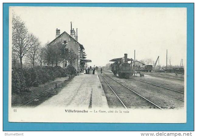 CPA 11 - Chemin De Fer Cheminots Train En Gare De VILLEFRANCHE 69 - Villefranche-sur-Saone