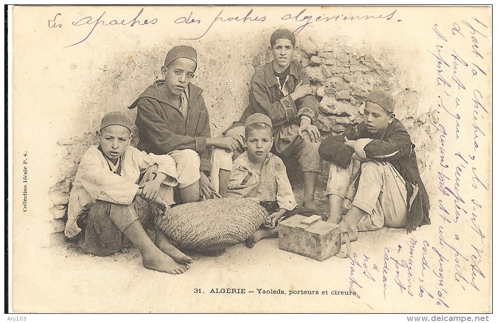 Algérie - Yaoleds Porteurs Et Cireurs  (enfants - Kinderen
