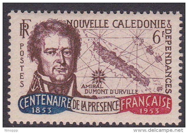 New Caledonia SG 333 1953 French Administration Centenary, 6F Admiral DÚrville MNH - Unused Stamps