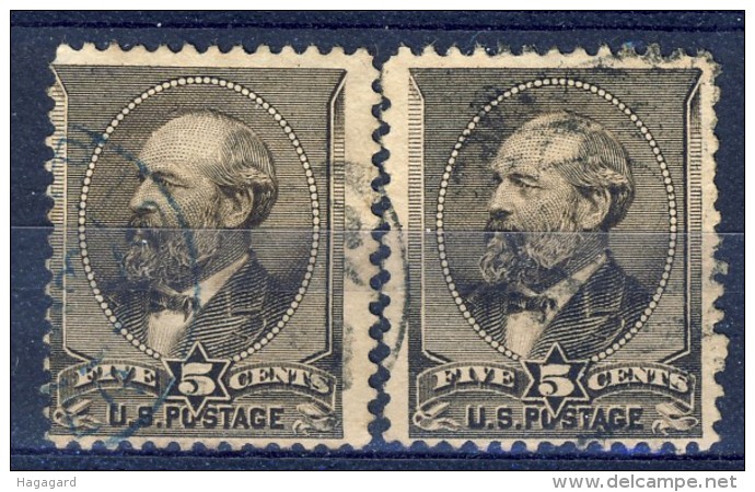 ##K2982. USA 1882. Michel 51 (x2). Two Shades. Used . - Used Stamps