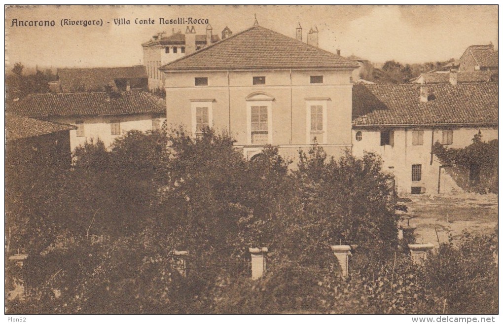 10457-ANCARANO DI SOPRA-RIVERGARO(PIACENZA)-VILLA CONTE NASALLI-ROCCA-1932-FP - Piacenza