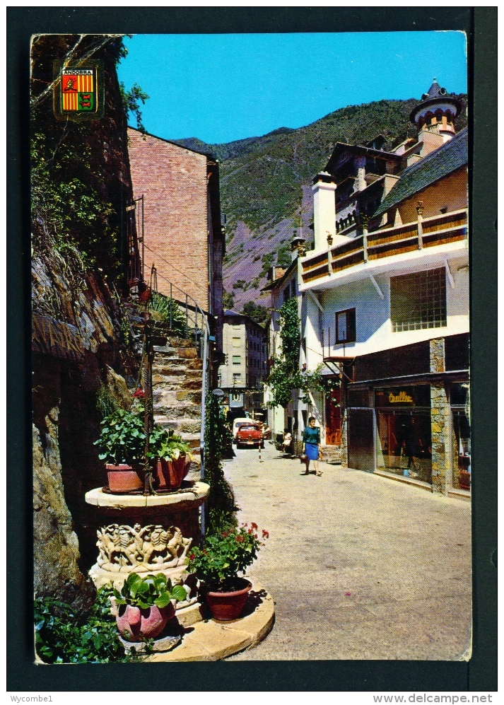 ANDORRA  -  Andorra La Vella  Roc Dels Escolls  Used Postcard As Scans (corner Creased) - Andorra