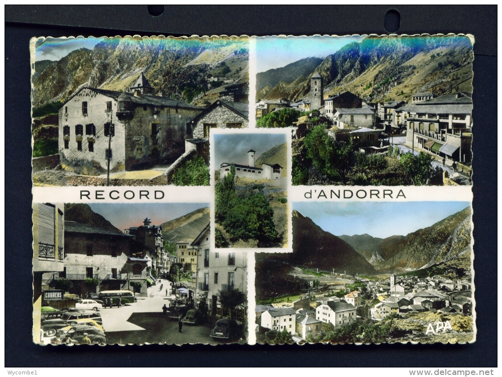 ANDORRA  -  Multi View  Used Postcard As Scans - Andorra