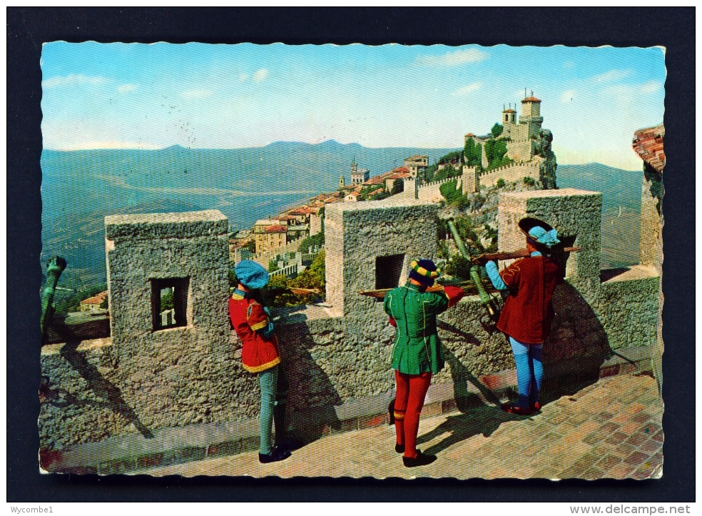 SAN MARINO  -  Crossbowmen  Used Postcard As Scans - San Marino