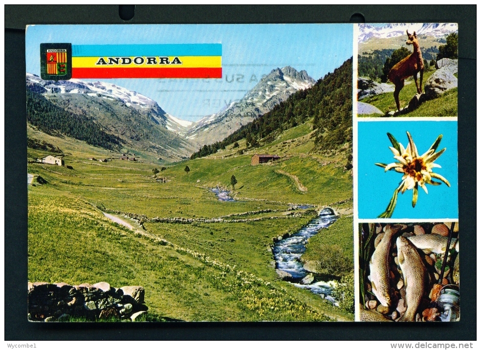 ANDORRA  -  Incles Valley  Multi View  Used Postcard As Scans - Andorra