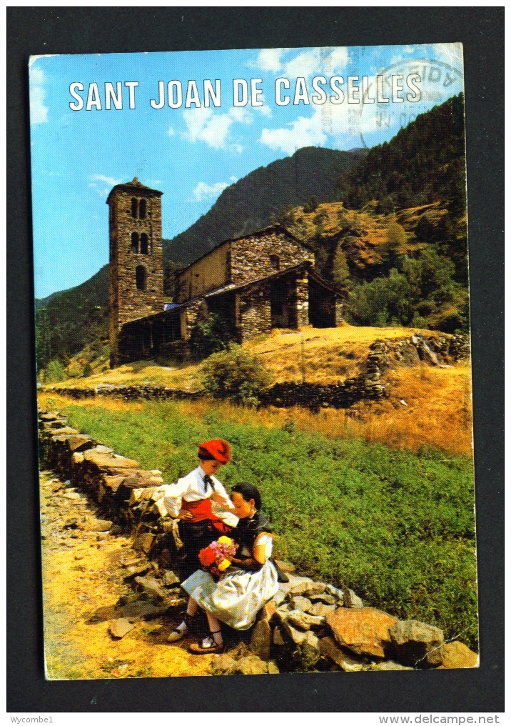 ANDORRA  -  Canillo  San Juan De Casselles Church  Used Postcard As Scans - Andorre