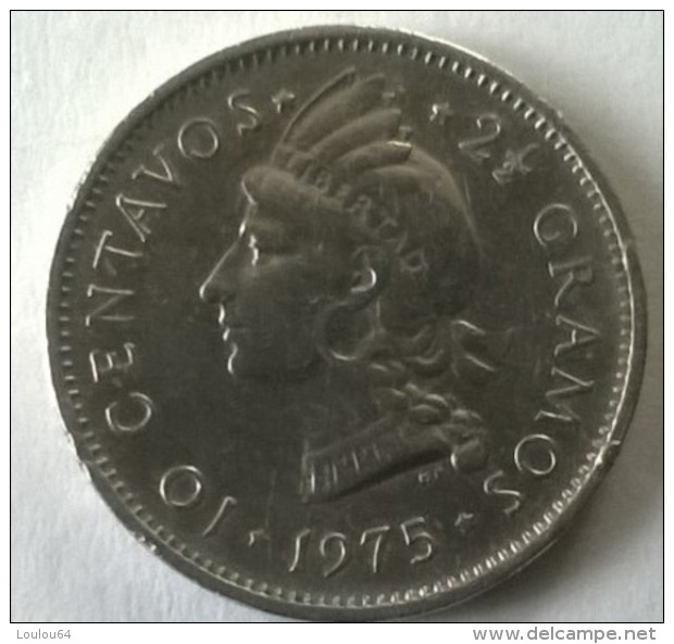 Monnaie - Dominicaine - 10 Centavos 1975 - TTB  - - Dominicaine