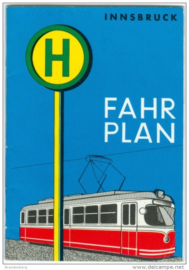 Fahrplan Der Innsbrucker Verkehrsbetriebe (IVB), Gültig Ab 30. Mai 1965 (10 Abb. In Farbe), 28 Seiten - äußerst RAR - Europa