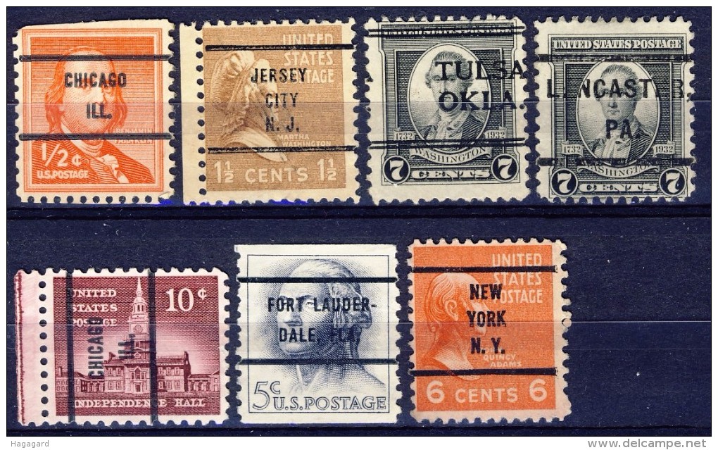 ##B1144. USA  Lot Precancels. - Precancels