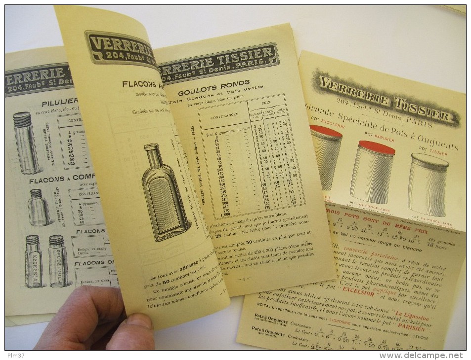 Catalogue 32 Pages (+ Hors Texte) 1906 - Verrerie Tissier - Accessoires Pharmacies, Laboratoires - Autres & Non Classés