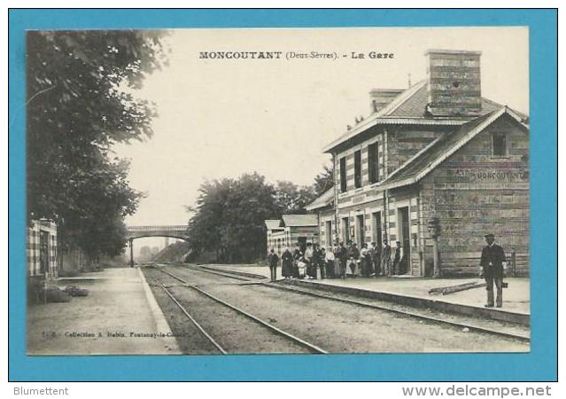 CPA- Chemin De Fer La Gare De MONCOUTANT 79 - Sonstige & Ohne Zuordnung