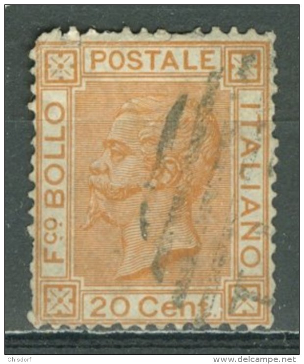 ITALIA 1877: Sassone 28 / YT 24, O - FREE SHIPPING ABOVE 10 EURO - Usati