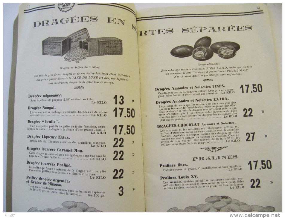 Catalogue MARTIAL, Confiseur, Dragiste - Dragées, Confiserie, Bonbons, Chocolat - 52 Pages - Autres & Non Classés