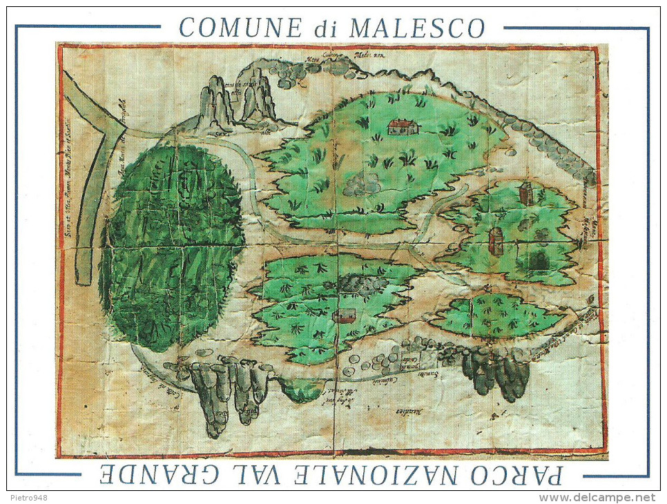 Malesco (Verbania, Piemonte) Rappresentazione Iconografica Di Una Porzione Dell´attuale "Parco Nazionale Val Grande" - Verbania