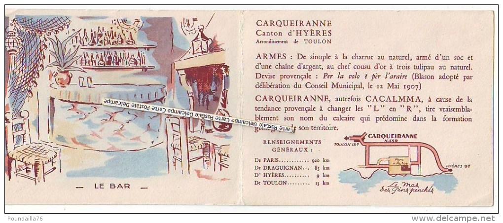 CARQUEIRANNE - Le Mas Des Pins Penchés (restaurant) - Levensmiddelen