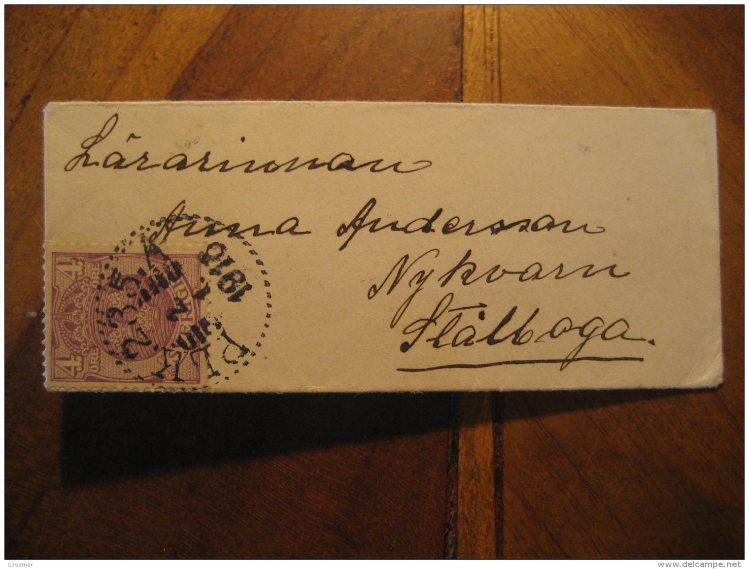 PLK. 235. 1916 ? To Stallaga ? Stamp On Little Cover Sweden - Briefe U. Dokumente