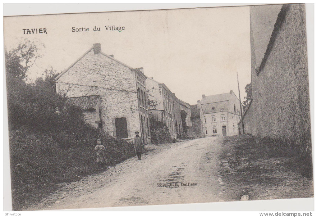 (4264D) Tavier Sortie Du Village 1914 - Anthisnes