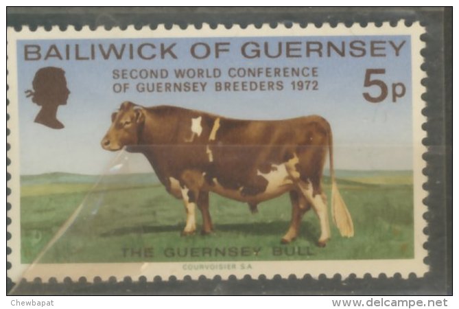 Bailiwick Of Guernsey 1972 - Bull 5p - Neuf - Guernesey