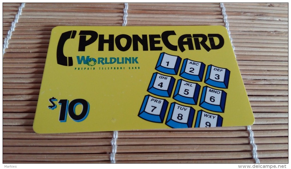 Worldlink Prepaidcard 10 $ Rare 2 Scans - Worldlink