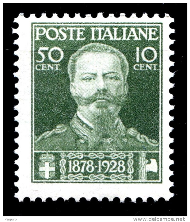 REGNO 1929 Effige Morte Di Vittorio Emanuele II Cent. 50 + 10 C.  MNH ** Integro ! - Neufs