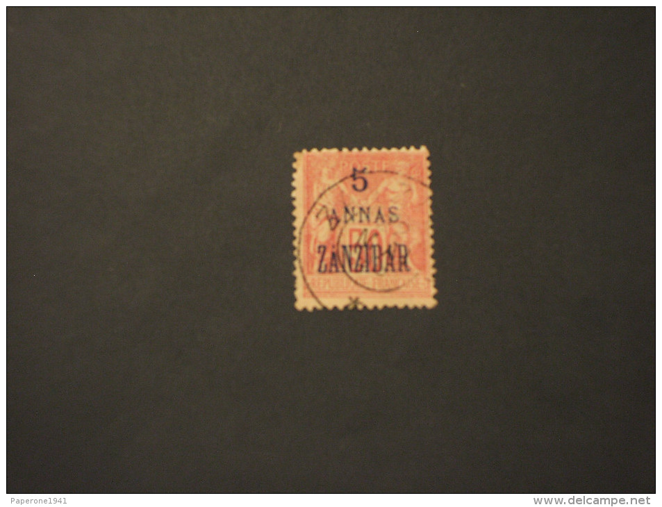 ZANZIBAR - 1896/900 ALLEGORIA 5 Su 50 - TIMBRATO/USED - Oblitérés