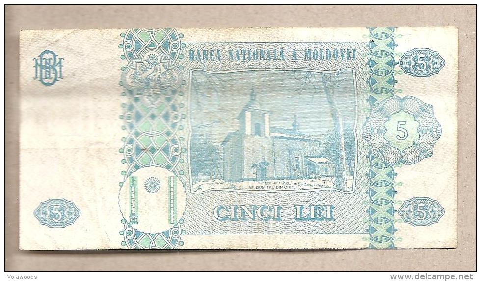 Moldavia - Banconota Circolata Da 5 Lei - 1994 - Moldavië