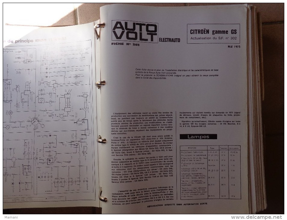 93 schemas et fiches -auto-volt electrauto - 1970 et 1980 voiture  peugeot-bmw-renault-volvo citroen etc...pour garage