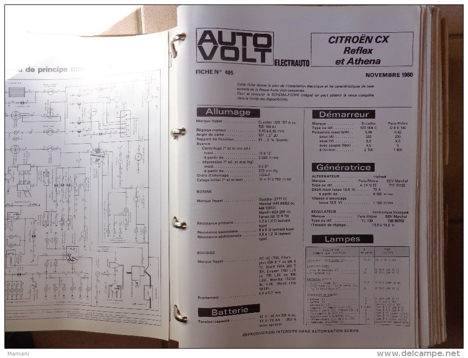 93 schemas et fiches -auto-volt electrauto - 1970 et 1980 voiture  peugeot-bmw-renault-volvo citroen etc...pour garage