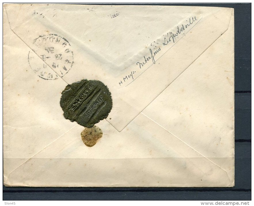 Belgian Congo 1934 - Cover Leopoldville To Lalinde France. Wax Seal - Covers & Documents