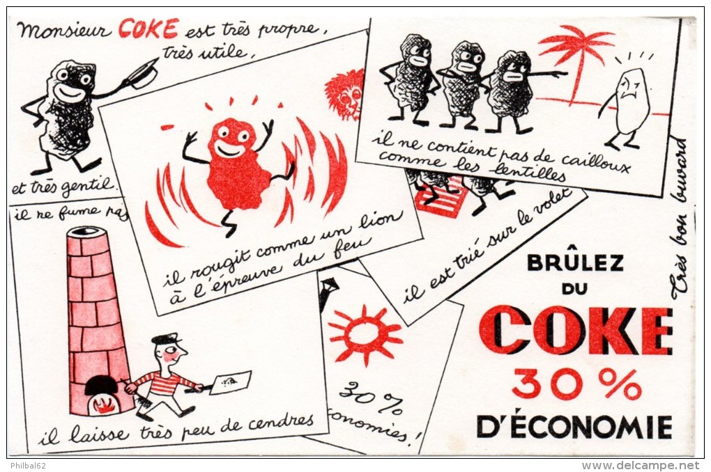 Buvard Brûlez Du Coke, 30% D'économie. - C
