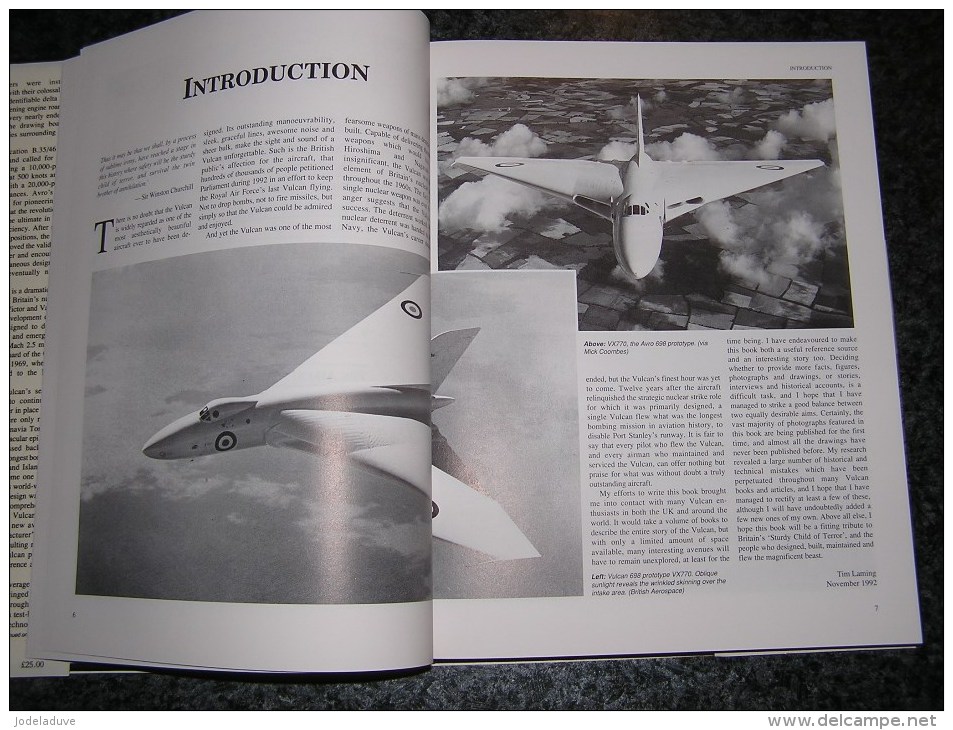 THE VULCAN STORY Tim Laming Manual Aircraft Aviation Avion Avro Jet British Aérospace Squadron Bombers Great Britain - Transports